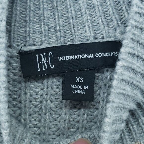 Inc International Concepts Sequin Tunic Gray Size XS *Flaw* (hanger) - Picture 2 of 9